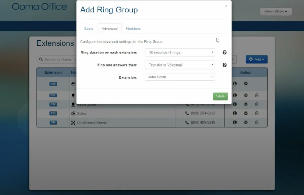 Ooma Office Ring Group