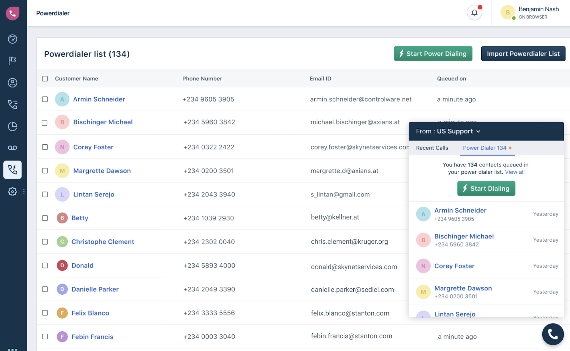 powerdialer fresdesh