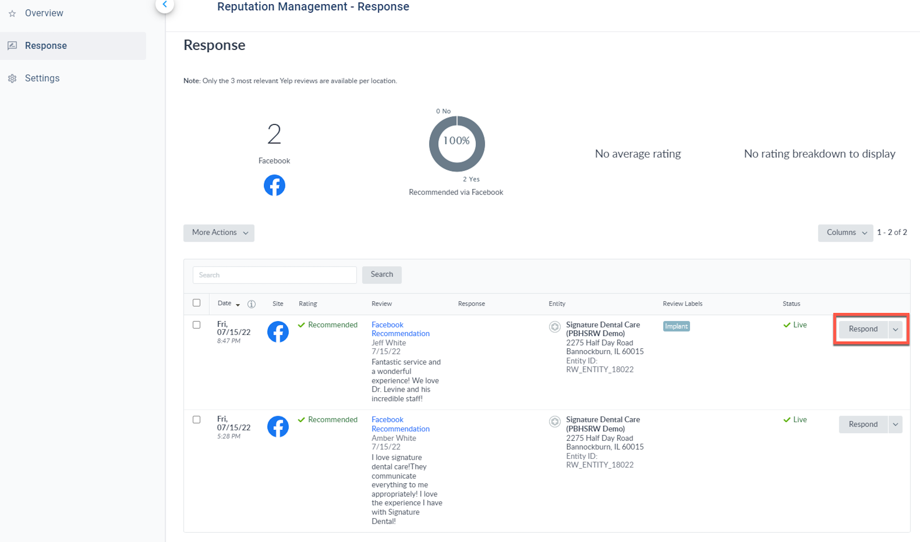 revenuewell reputation management