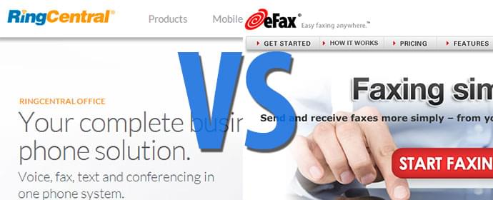 eFax vs RingCentral Fax Comparison eFax vs RingCentral Fax Comparison