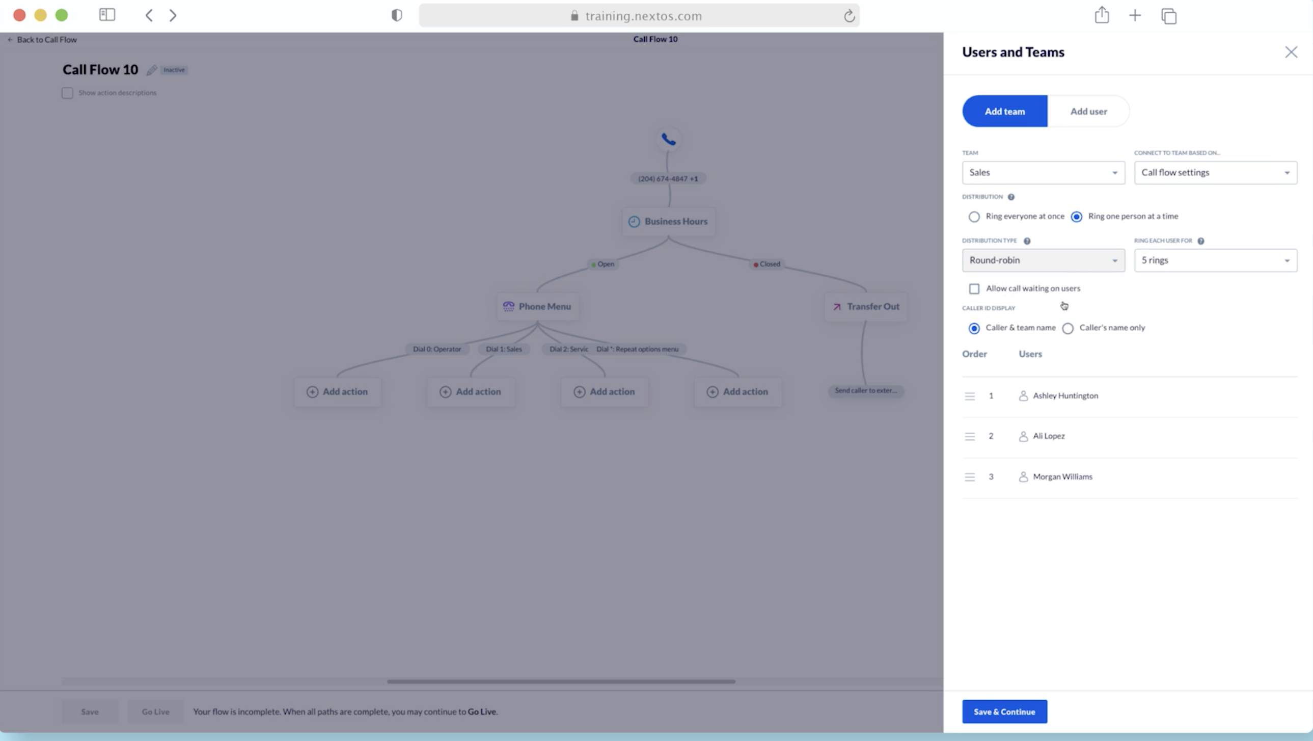 ringcentral IVR