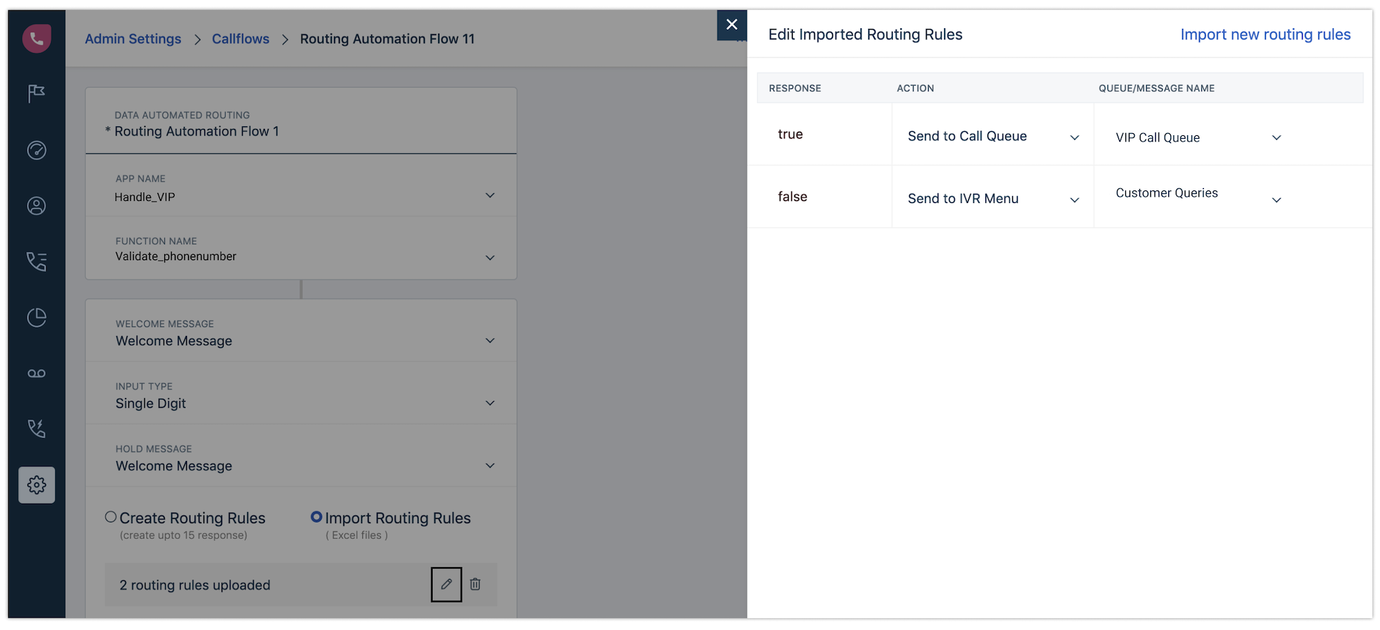 routing rules freshdesk contact center