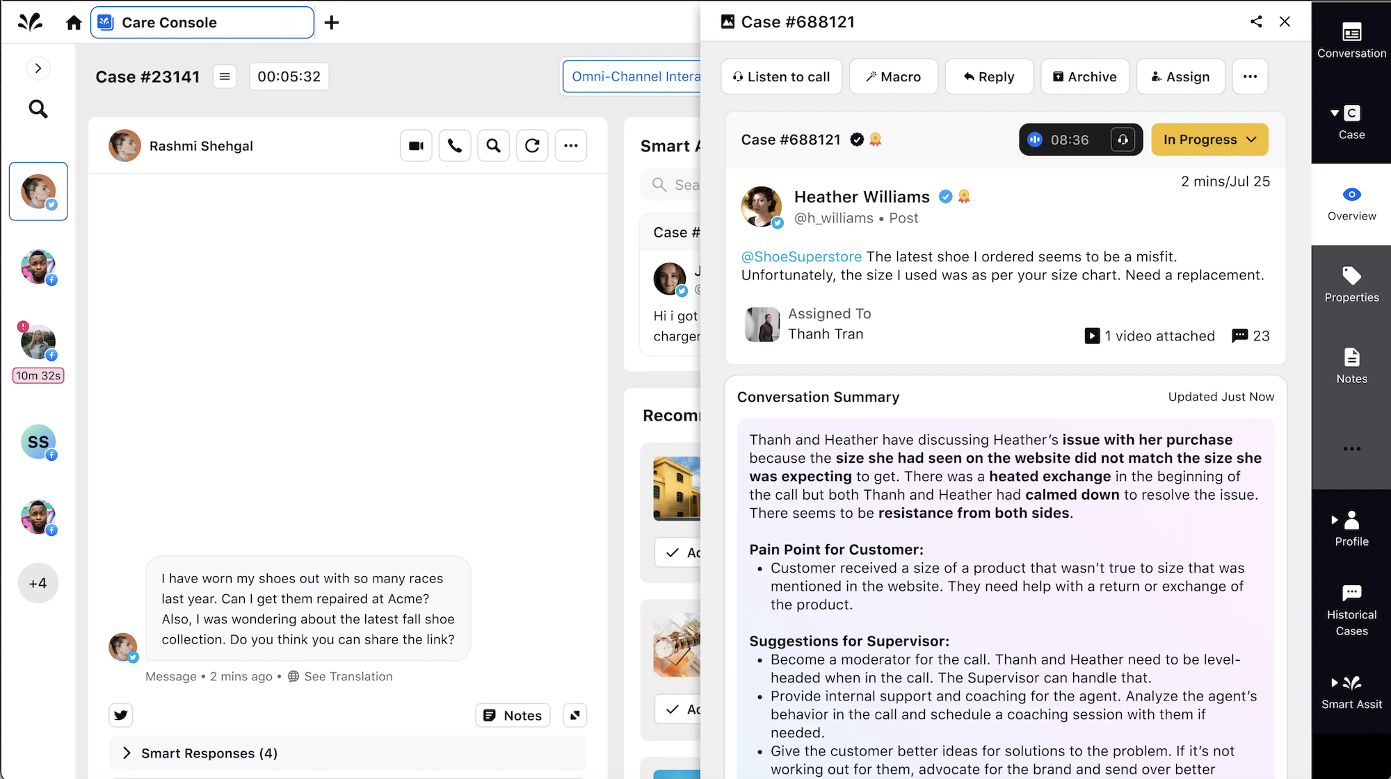 sprinklr service ai agent assist