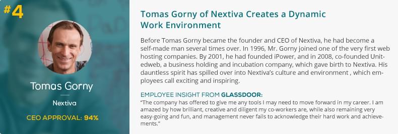 Tomas Gorny of Nextiva Creates a Dynamic Work Environment 