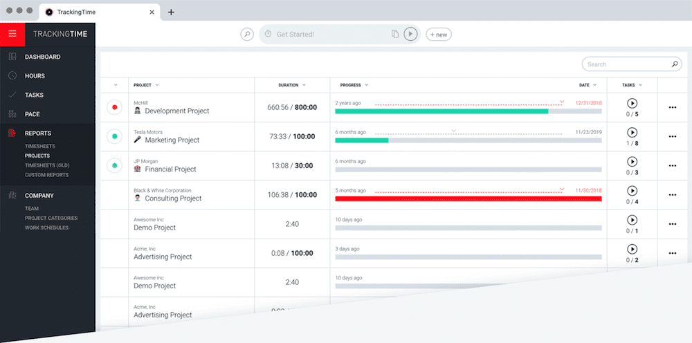 Trackingtime Slack Integration
