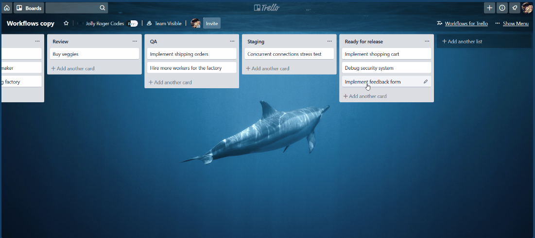 trello workflow mngmt