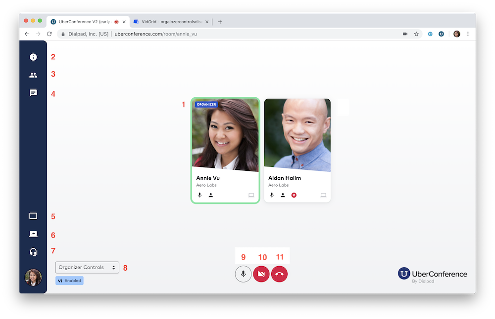 UberConference Dialpad