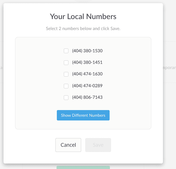 Your Local Numbers