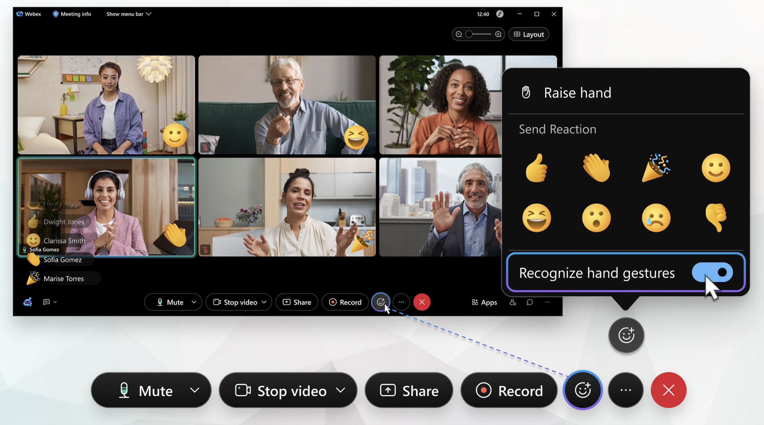 Webex Gesture Recognition