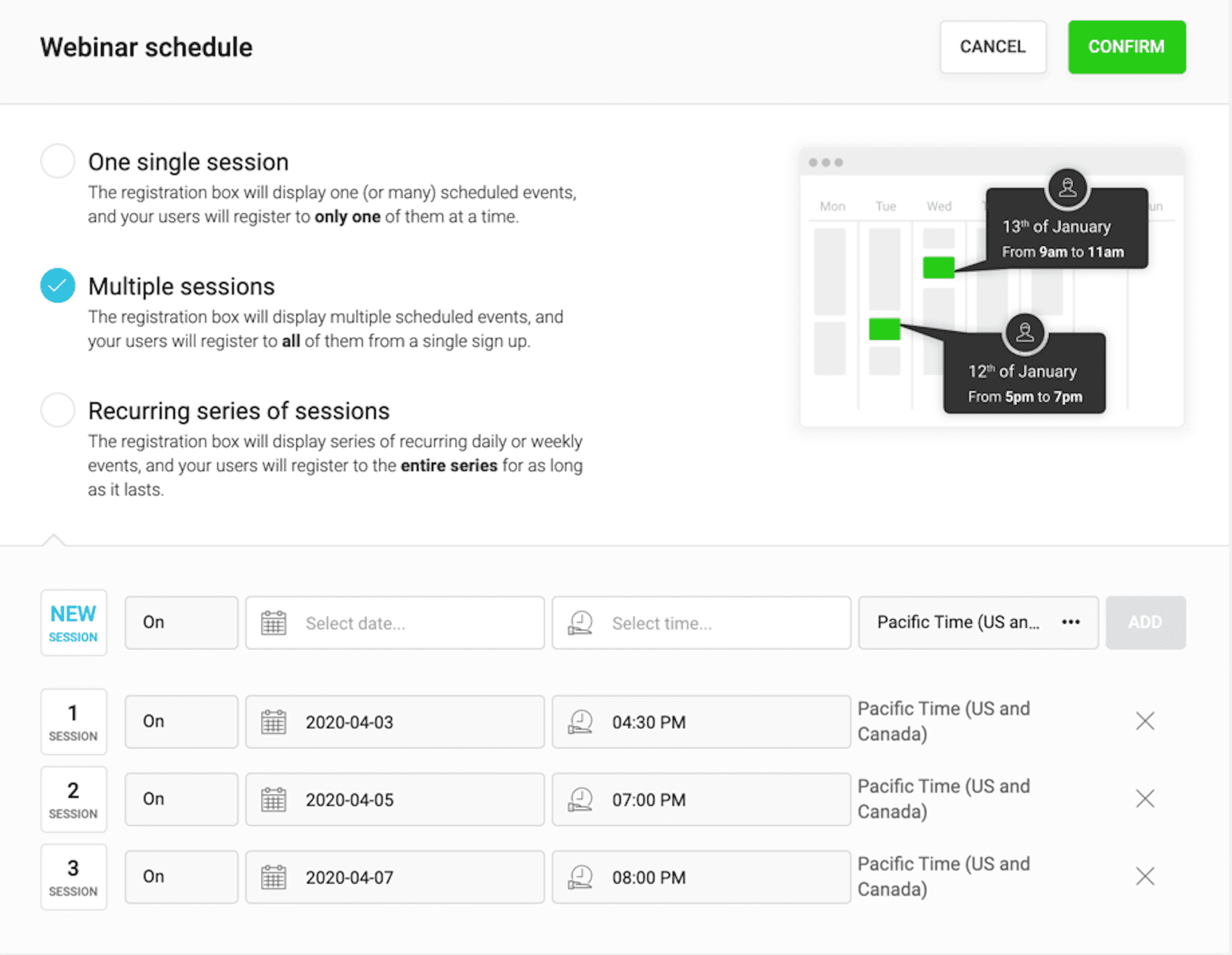 webinarjam scheduling 