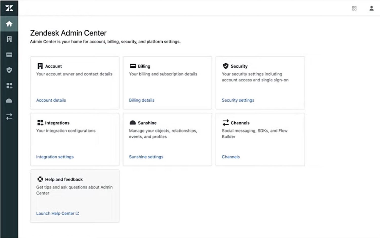 zendesk admin center