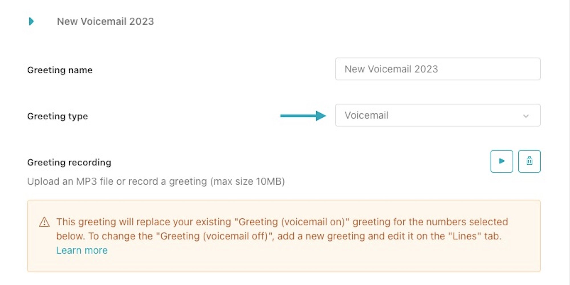 Zendesk voicemail