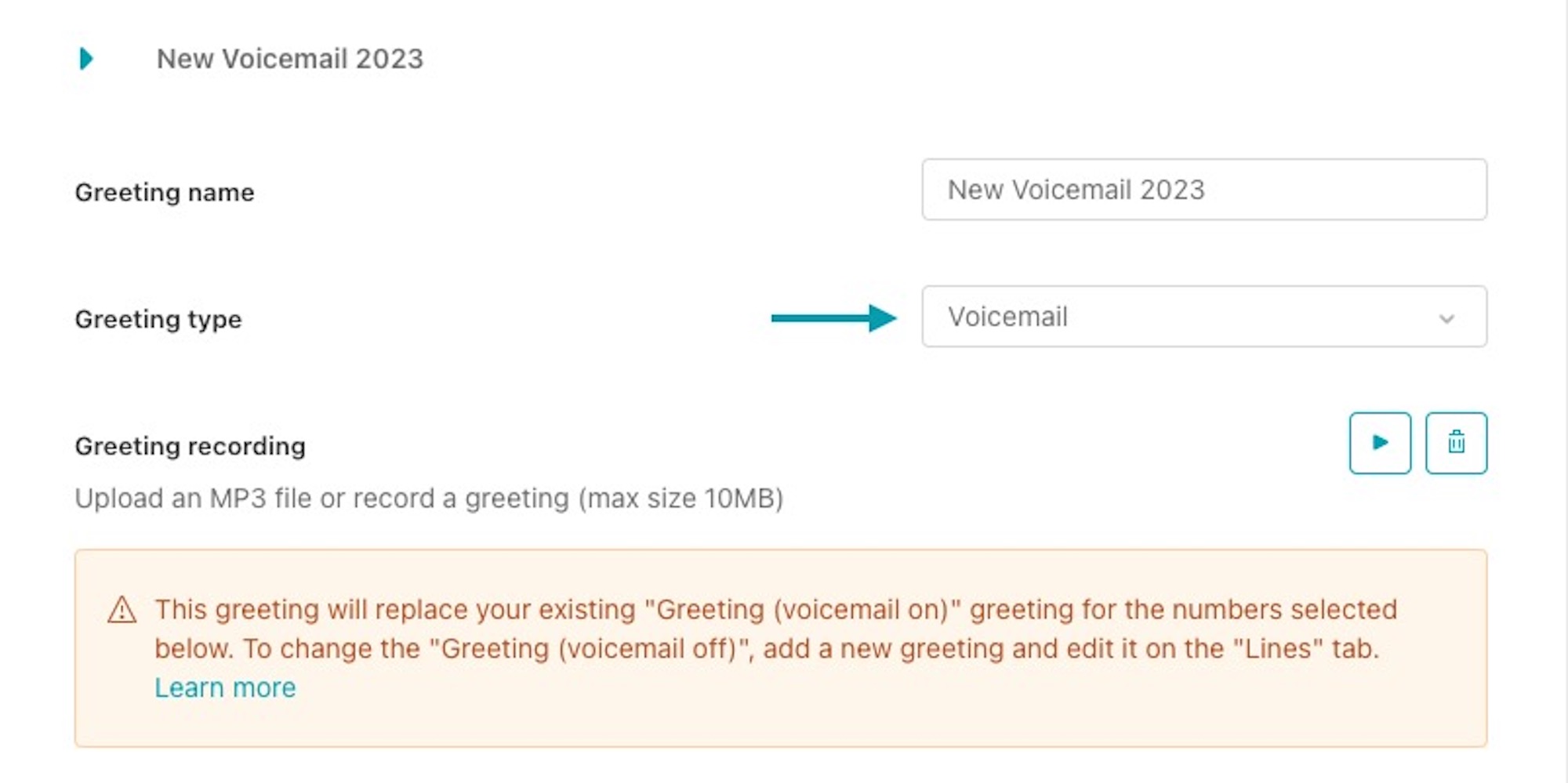 Zendesk voicemail