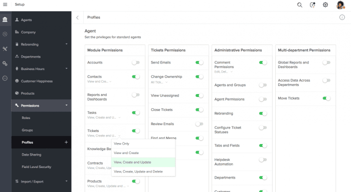 zoho desk free helpdesk software