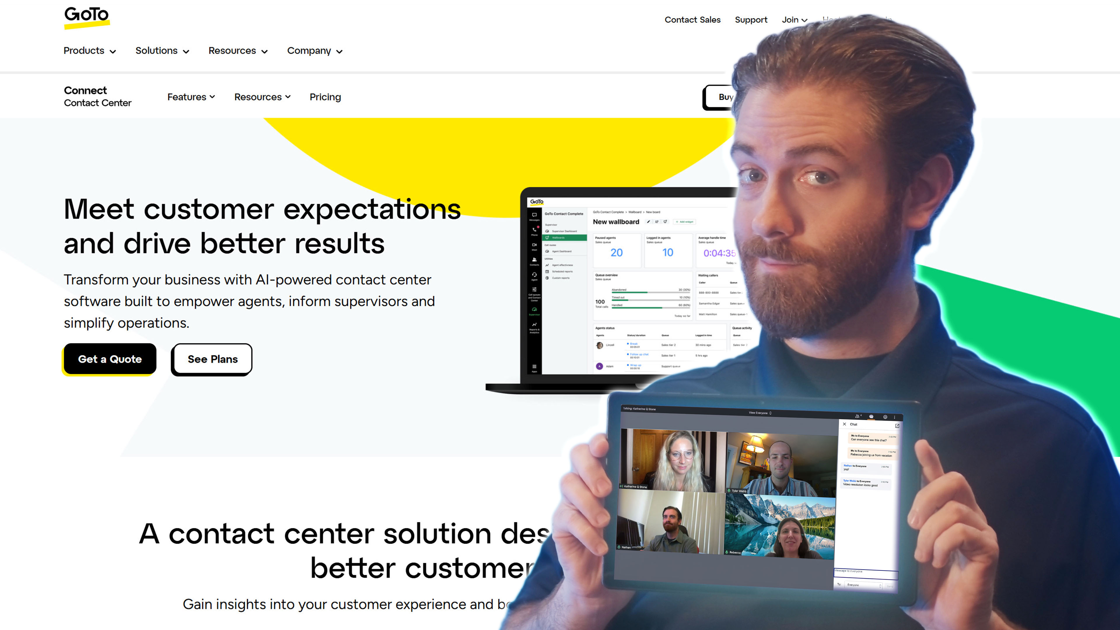 Nate Reviews GoTo Connect Contact Center Software